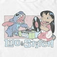 thumbnail image 2 of Men's Lilo & Stitch DJ Duo Graphic Tee White Small, 2 of 5