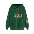 thumbnail image 3 of Uootdi God Is Good Embroidered Sweatshirt for Gift Women Christian Jesus Religious Pullover Trendy Crewneck Inspirational Top, 3 of 3
