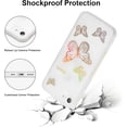 thumbnail image 3 of Case for iPhone SE(5G) 2022 iPhone 7 iPhone 8 iPhone SE 2020, Glitter Cute Butterfly Pattern Sparkly Bling Laser Case Soft TPU Bumper Slim Protective Women Girls Phone Cover - Transparent, 3 of 8
