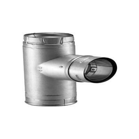 

Duravent 4PVL-TR Pellet Vent Single Tee with Clean-Out Tee Cap 4