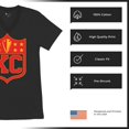 thumbnail image 6 of Kansas Shield Men's V-Neck T-shirt Champions Game Day Fantasy Football K.C. Fan, 6 of 7