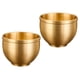 thumbnail image 3 of Taza de vino de latón vintage de 2 piezas de 2 piezas taza de agua antigua taza de agua versátil, 3 of 5