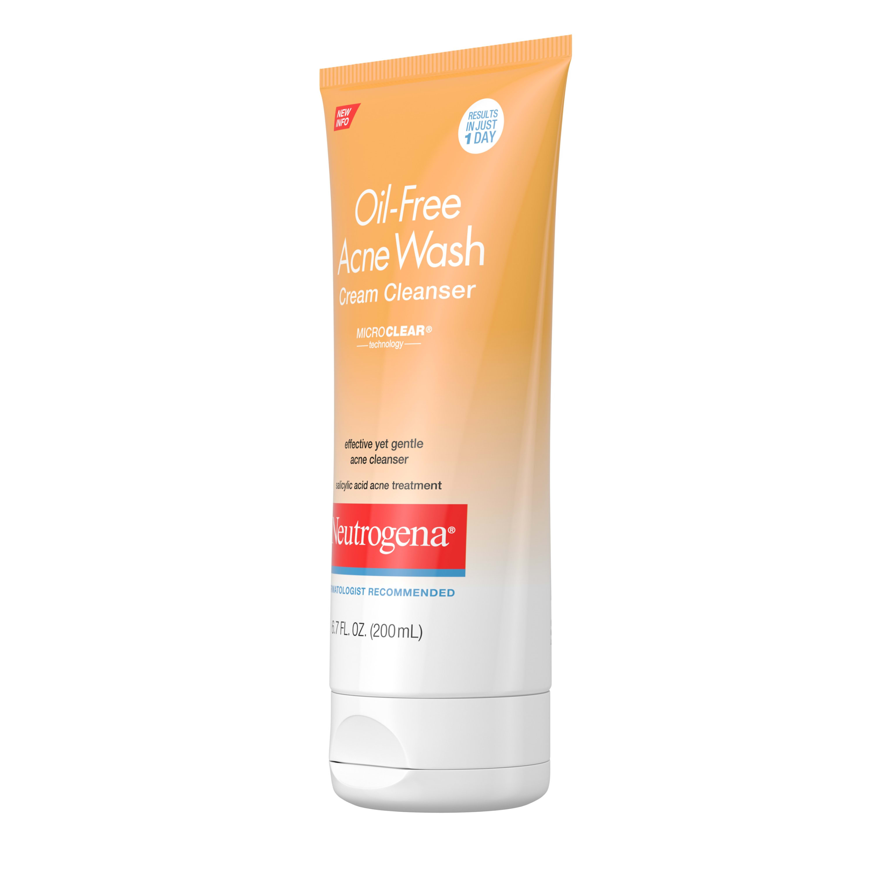 oil free acne wash cream cleanser