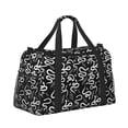thumbnail image 2 of Fotbe Hand Drawn Snake Bolsa de Viaje con Estampado, Bolsa de Fin de Semana para Mujer con Compartimento para Zapatos, Bolsa de Gimnasio con Bolsillo Húmedo, 2 of 7