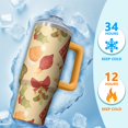 thumbnail image 4 of Winter Holiday 30oz Stainless Steel Tumbler with Handle and Straw, Leak Proof Coffee Cup Mug, Insulated Christmas Gift for Women Men, 4 of 5