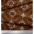 thumbnail image 3 of Soimoi Rayon Fabric Damask Ethnic Fabric Prints By Yard 42 Inch Wide, 3 of 3