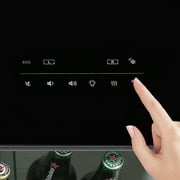 Livtab Smart Coffee Table with Built in Fridge, Bluetooth Speakers, Wireless Charging, Outlets, RGB Light, Brown