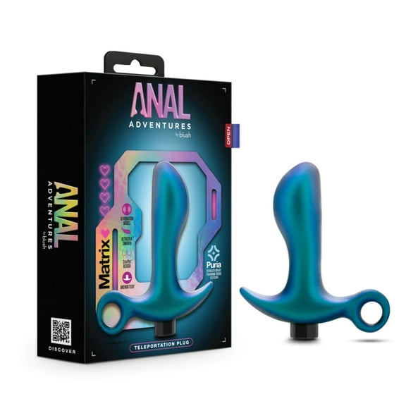 Blush Anal Adventures Matrix Teleportation Plug - Lunar Blue