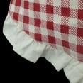 thumbnail image 2 of Bazaar Bliss Gingham Waist Apron with Pocket, Half Apron with Ruffle, Red, 2 of 5