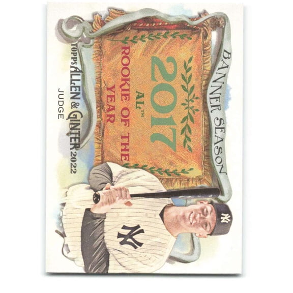 2022 Topps Allen and Ginter Banner Seasons #BS-48 Aaron Judge New York Yankees MLB Baseball Trading Card
