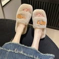 thumbnail image 6 of Gamivast Slippers for Women Indoor Soft Fuzzy Memory Foam Open Toe House Shoes with Anti-Slip Platformed Trendy Cozy Slip-On Loafer with Fleece Lining, 6 of 6