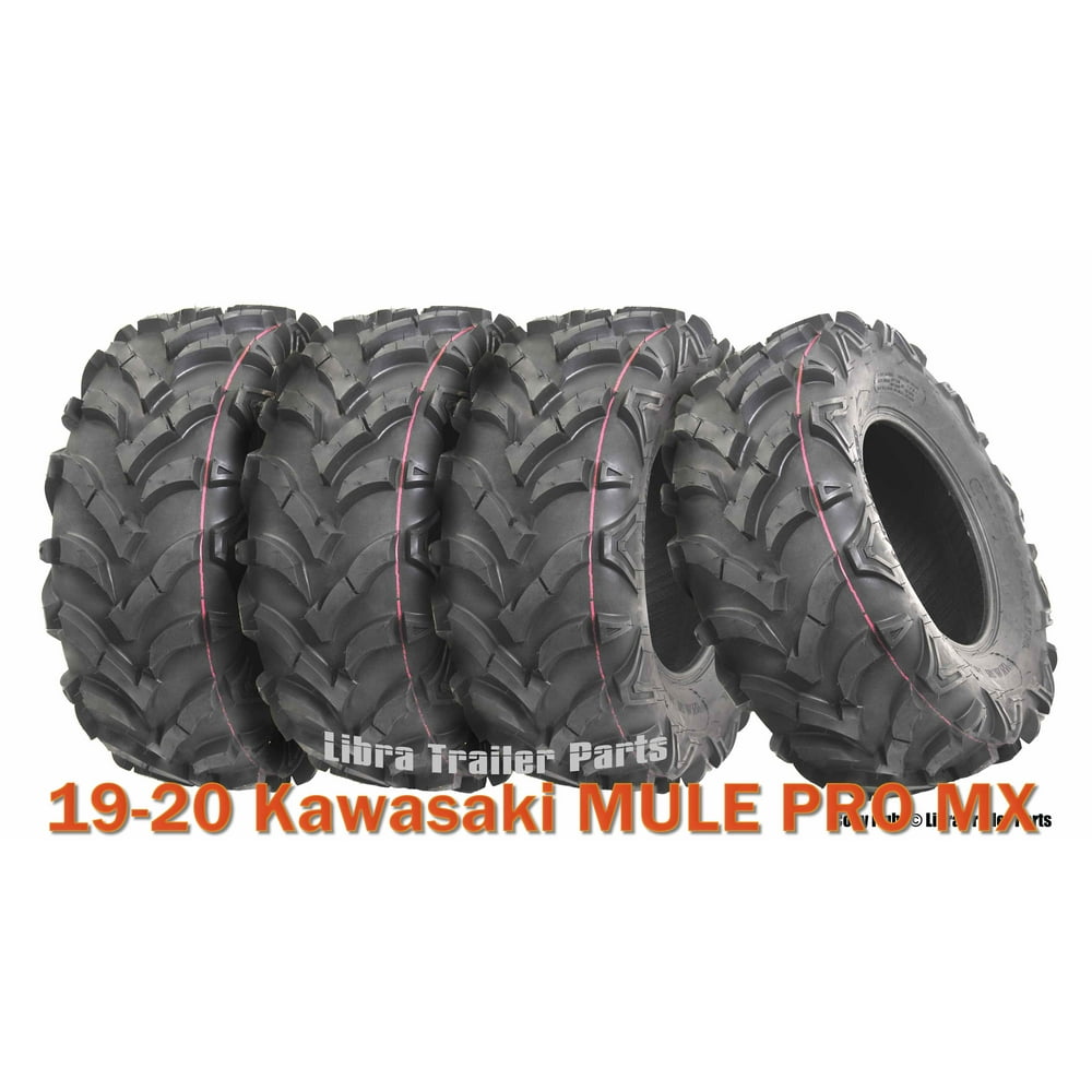 1920 Kawasaki MULE PRO MX Full Set 4 ATV tires 25x1012 P341 Solid Mud