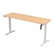 thumbnail image 2 of Escritorio de Altura Ajustable Randu Manual Base Blanca Tablero 180x60 25mm Madera Clara, 2 of 2