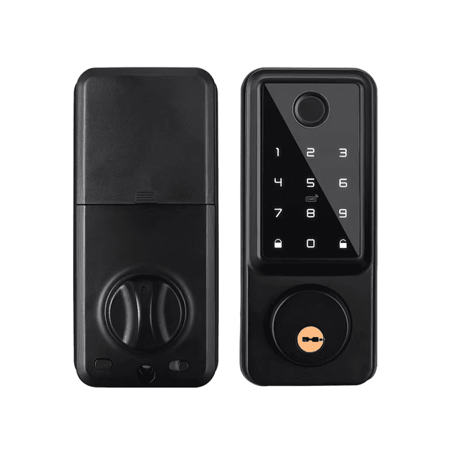 Verrous Pêne Dormant Intelligents Étanches pour la Maison, Application Bluetooth, Empreinte Digitale Biométrique, Clavier Numérique, Serrure d'Entrée de Porte, installation Facile