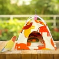 thumbnail image 3 of Tienda colgante de lona, hamaca, , cama de loro, casa, percha de juego, soporte, jaula de nido de pájaro de juguete para hurón, , ardill Yinane Hamaca para hámster, 3 of 7
