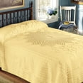 thumbnail image 2 of Collections Etc Starburst Vintage Country Chenille Bedspread Yellow - Full, 2 of 2