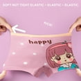 thumbnail image 4 of Huhudde 4 Pack Girls' Cotton Boxers Briefs Elastic Waist Cartoon Boy Shorts Underwear Offering Everyday Comfort and Flexibility, 4 of 16