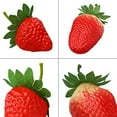 thumbnail image 5 of Fymlhomi 20 Pieces Artificial Strawberry Lifelike Fruit Plastic Strawberries Photography Prop Home Kitchen Cabinet Party Ornament, Small, 5 of 5