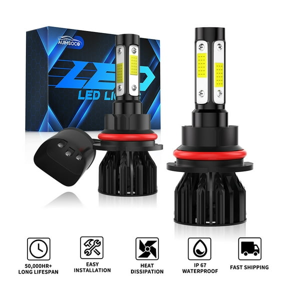 9007 LED Headlight Hi-Low Beam For Ford Thunderbird 1994 1995 1996 1997 , 6000K Cool White 4000LM Super Bright High Power Lamps, Easy Install, Plug-N-Play Halogen Replacement