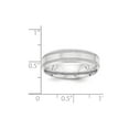 thumbnail image 2 of Solid 14k White Gold Heavy Comfort Fit Unique Wedding Band Ring Size 12, 2 of 3