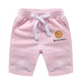 thumbnail image 4 of ITSAME Shorts for Boys, Basketball Print Cotton Elastic Waist Kids Athletic Casual Shorts with Pockets Pink 11-12T, 4 of 7