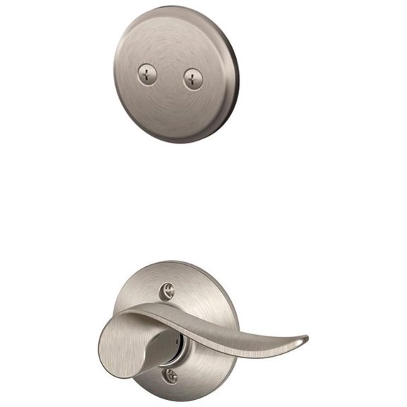 Schlage F94SAC619LH Sacramento Left Handed One-Sided Dummy Interior Pack - Nickel