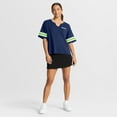thumbnail image 3 of Women's Fanatics College Navy Seattle Seahawks Redzone Curl Route T-Shirt, 3 of 5