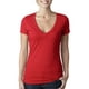 thumbnail image 1 of Camiseta CVC con escote en V profundo Ropa de siguiente nivel ROJO L, 1 of 1