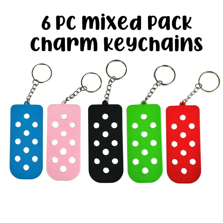 Lashicorn Keychain Gibbitz Holder Croc Shoe Charm 5 pack 3.5x1.5