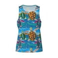 thumbnail image 4 of Gaeub Little Sea Turtles Men's Athletic Tank Top, Workout Sleeveless Shirts, Running Tank Tops for Gym, Running, Training - 4X-Large, 4 of 9