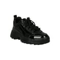 thumbnail image 1 of Women Patent Glossy Round Toe Lace-Up Platform Sneaker 18215, 1 of 6