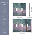 thumbnail image 2 of Yayeee Toggle Light Switch Wall Plate 3-Gang 6.37"x4.48" Decorative Outlet Cover, Purple Forest Scene, 2 of 7