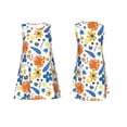 thumbnail image 7 of Picia Flower Print Women’s Sleeveless Midi Swing Dress – A-Line Pleated Tank Sundress, Comfortable and Flowy T-Shirt Dress, 7 of 7