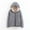 Dark Gray, variant on Fleece Lined Hooded Jacket for Women 2025 Fall Winter Checkered Long Sleeve Plain Zip Up Hoodie with Pockets Outerwear