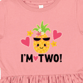 thumbnail image 4 of Inktastic 2nd Birthday Pineapple Girls Hawaiian Girls Toddler Dress, 4 of 5