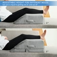 Adjustable Leg Elevation Pillows for Swelling After Surgery, Cooling