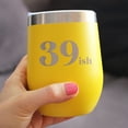 thumbnail image 3 of Bevvee Insulated Wine Tumbler 12 oz 39ish Wine Enthusiast Gifts Tumblers, 3 of 4