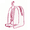 Pink, variant on Lksixu Clear Backpack, Heavy Duty PVC Transparent Backpack with Reinforced Shoulder Straps, Waterproof See Through Schoolbag Stadium Approved Daypack for Travel Concerts and Sporting Events