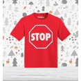 thumbnail image 2 of Shop4Ever Stop Sign Traffic Stop Cotton Toddler's Cotton T-Shirt 5T/6T Red, 2 of 6
