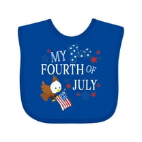 Inktastic My First Fourth of July Eagle Boys or Girls Baby Bib