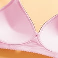 thumbnail image 3 of SMihono Push Up Bras for Women Plus Size Comfort Breathable Bra Wirefree Bra Full Coverage Everyday Bras with Support Lift Pink 8, 3 of 5