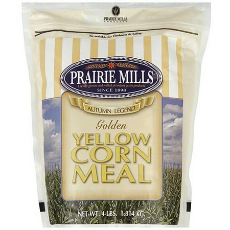 Prairie Mills Yellow Corn Meal, 4 lbs (Pack of 6)