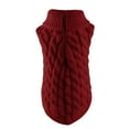 thumbnail image 5 of Dog Knitted Sweater Chunky Knit Turtleneck Pullover Pet Outfit Small Boy Girl Pets Winter Doggie Clothes, 5 of 7