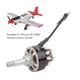 thumbnail image 4 of Motor sin escobillas para avión RC para WLtoys XK A280 1806 2000KV RC avión planeador Motor sin escobillas repuestos para reemplazo negro, 4 of 8