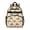 Excavator and Road Barrier Beige, variant on Excavator and Tree Blue Pattern Cute School Backpack Bag for School with Padded Back and Adjustable Shoulder Straps 15.25"x11.5"x5.25"