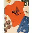 thumbnail image 3 of Butterfly W Leopard Print T-Shirt Women -Image by Shutterstock, Female 5X-Large, 3 of 4