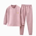 thumbnail image 5 of TOWED22 Toddler Girl Baby Clothing Set Long Sleeve Graphic Top + Joggers 2 Piece Outfits Fall Winter(Light Pink,3-4 Y), 5 of 5