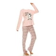 thumbnail image 3 of Womens Ladies Fleece PJ Pajama Set White Mouse Size S, 3 of 5