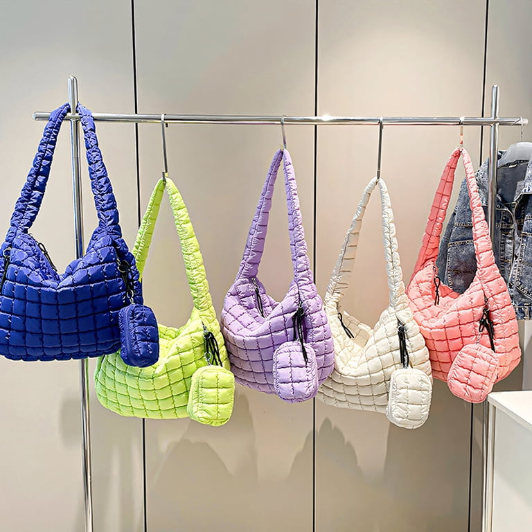 GASTROPOD Puffy Tote Bag,Nylon Fabric Puffer Purse,Interior Zip