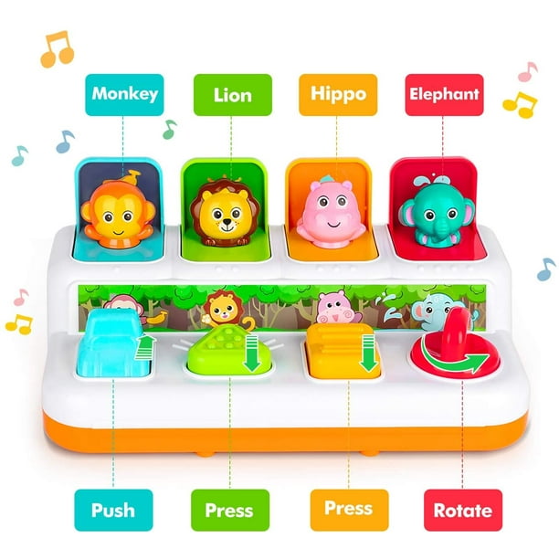 Jouets Musicaux Pour Bébés De 6 À 12 Mois Et 18 Mois, Avec Musique Et  Lumières Led - Animaux Électronique - AliExpress
